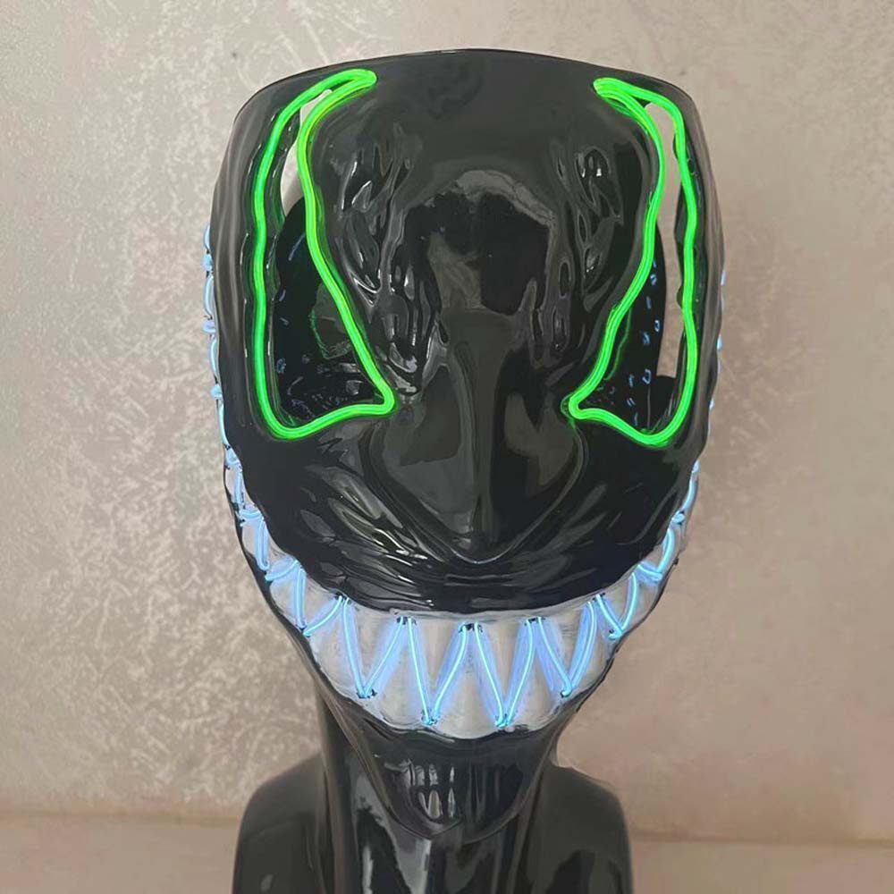 LED Mask Wire Light Up Costume Purge Party Cosplay Venom Mask | Shopee ...