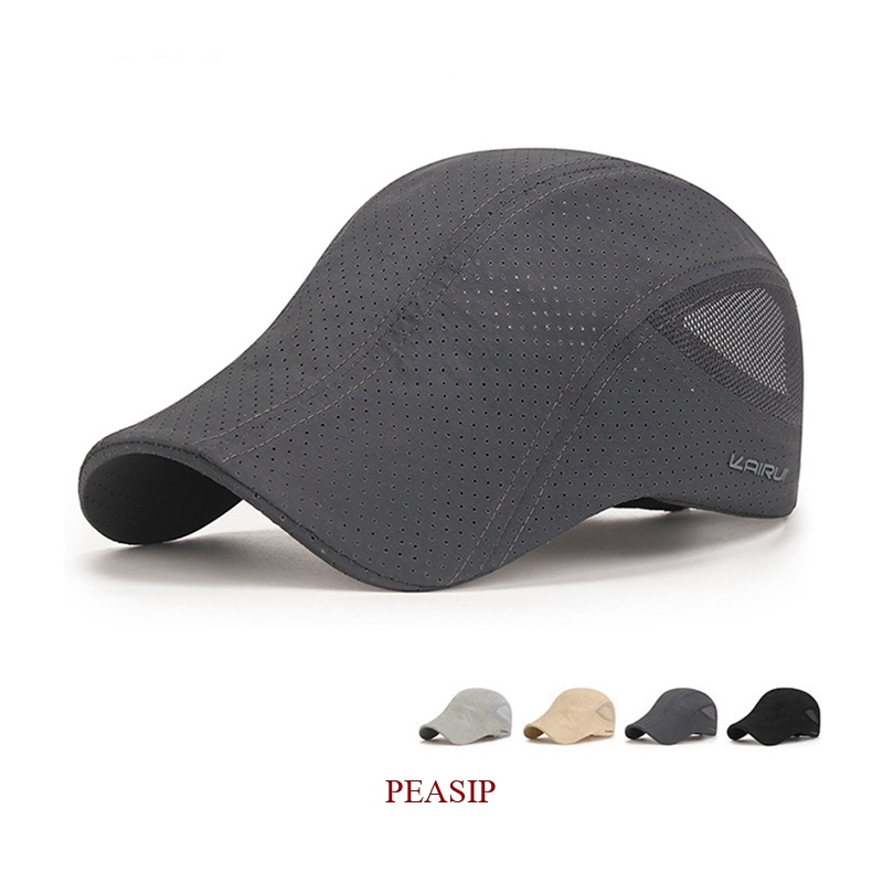 PEASIP Fashion Letter Beret Hat Men Sun Hats Golf Driving Cabbie Hat
