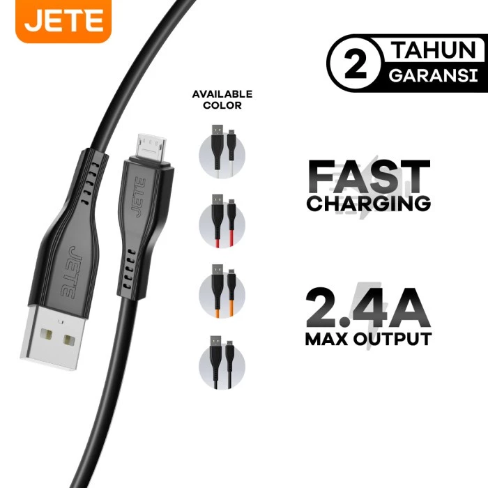 JETE Tiny 3 Kabel USB Micro Fast Charging - Kabel Data Micro - Garansi Resmi 2 Tahun