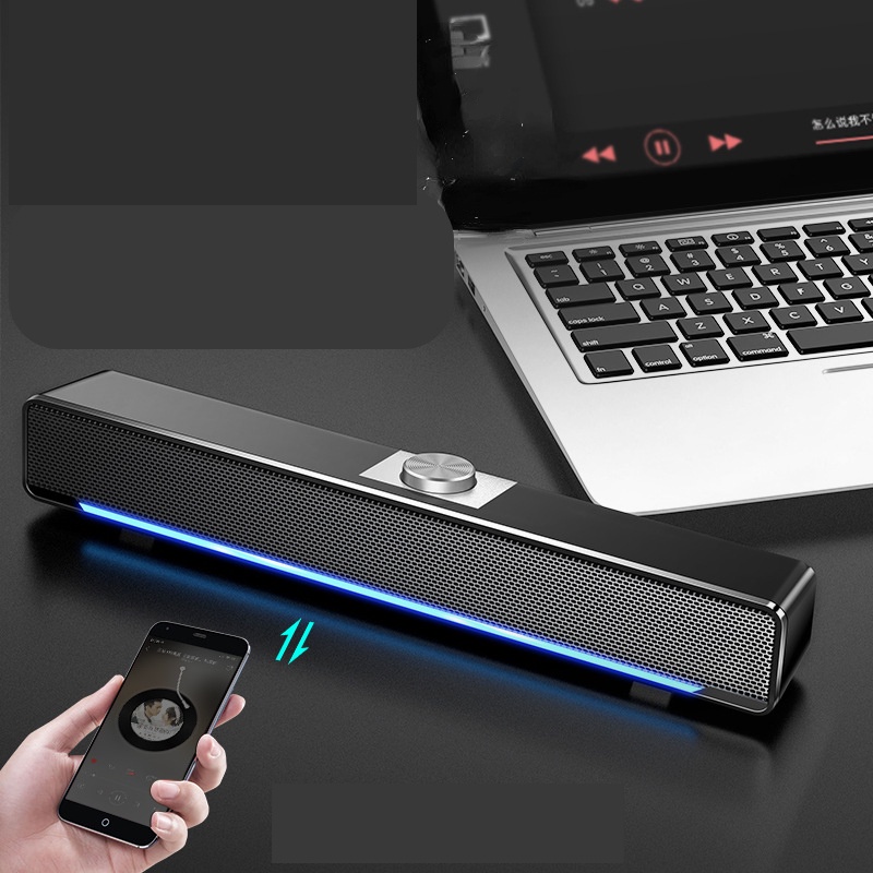 👉SG Local Home Soundbar V196 Speaker bluetooth USB Sound Bar Computer