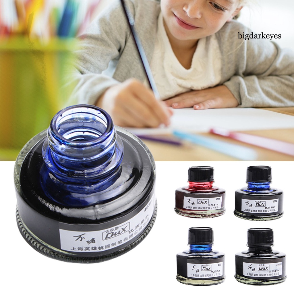 CA-50ML Smooth Writing Fountain Pen Ink Glass Bottle Student School ...