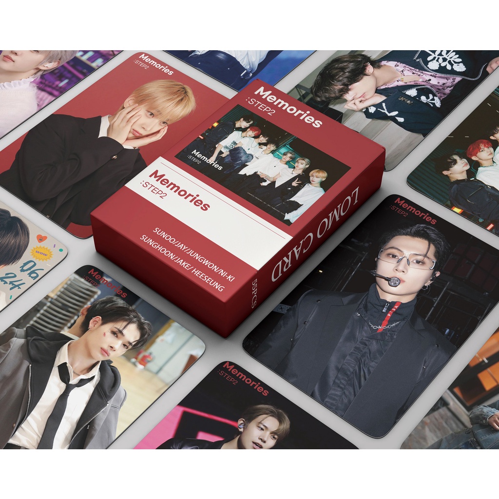 55pcs/box ENHYPEN Memories STEP 2 Album Photocards Lomo Cards