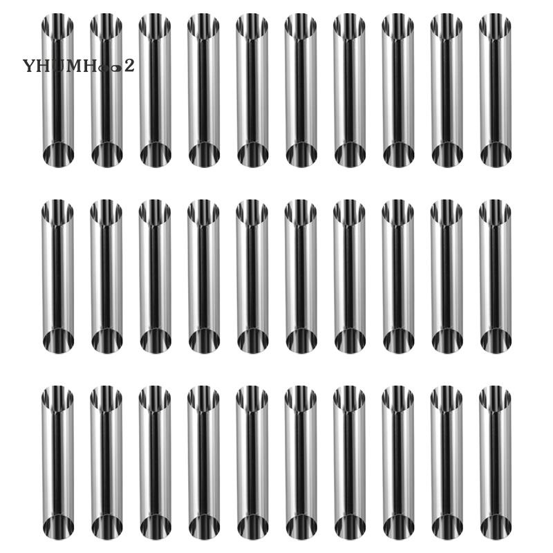 30Pcs Butter Roll Tube Mold Set Stainless Steel NonStick Cream Horn