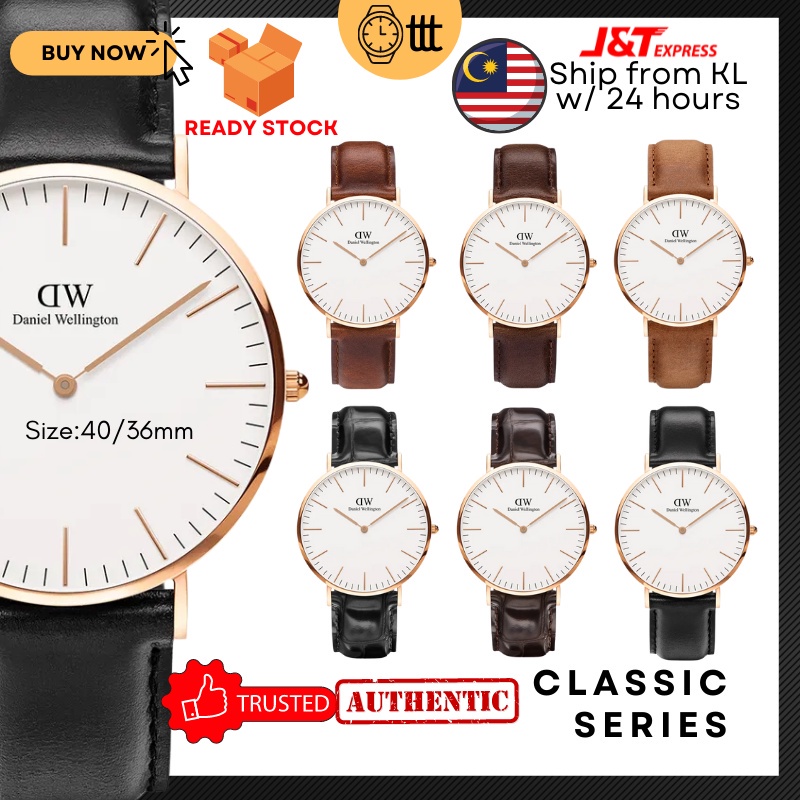 DW Classic Petite White Watch Jam Tangan 手表 40/36/32/28mm | Shopee ...