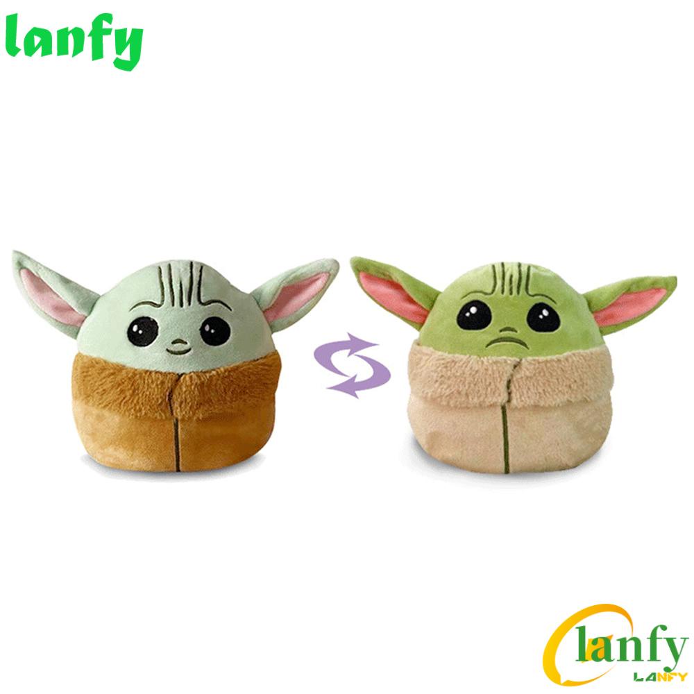 LANFY Cute Mandalorian Stuffed Doll Soft Angry Flip Happy Toys Marvel ...