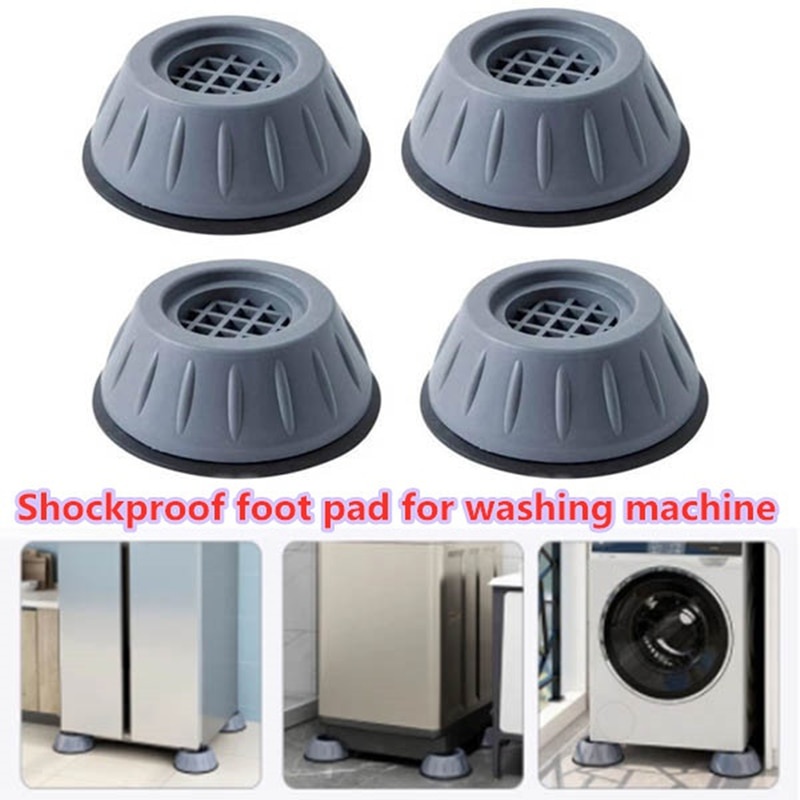 4Pcs Anti Vibration Feet Pads Rubber Legs Slipstop Silent Skid Raiser