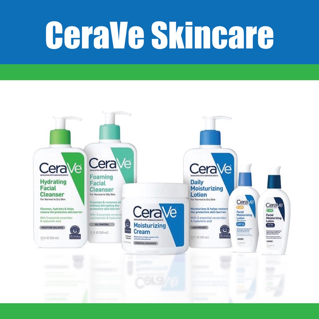 CeraVe SA Smoothing/Foaming Facial Cleanser/Hydrating Cleanser/Acne Control/Moisturizing Cream