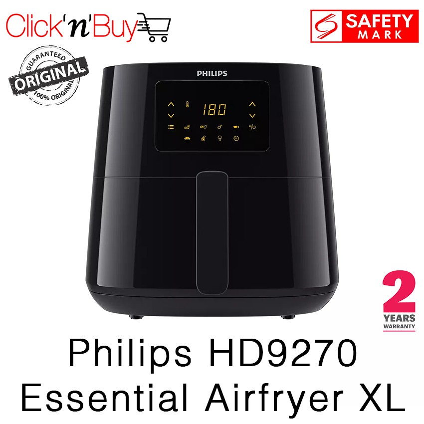 Philips - 3000 6.2L Series Essential XL Connected 1.2kg Airfryer -  HD9270/91