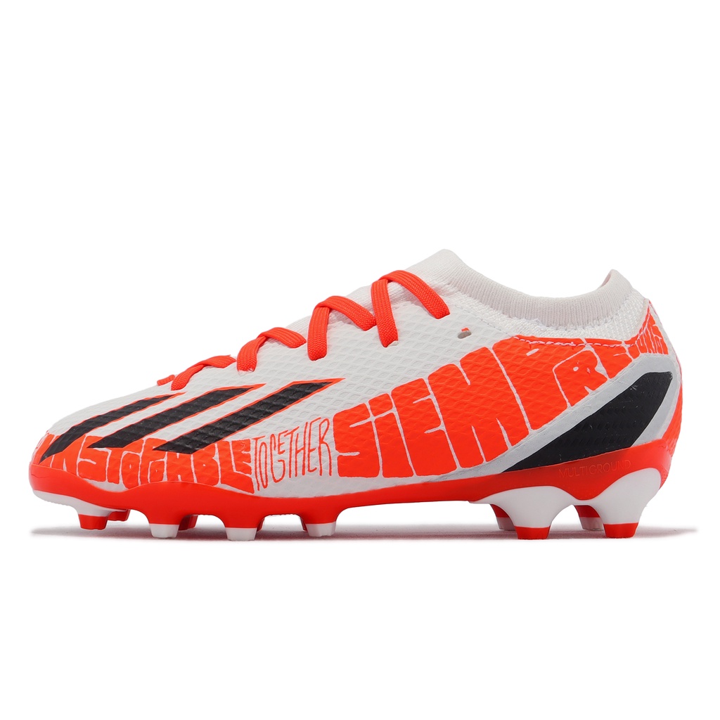 adidas Football Boots X Speedportal Messi.3 MG J White Orange Black