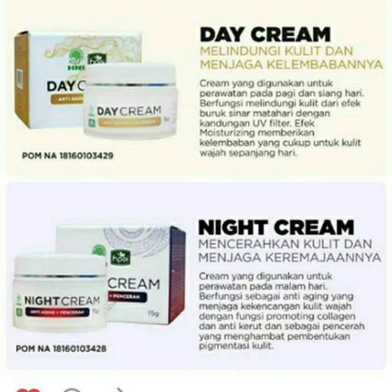 Beauty Cream Day and Night Cream Day - Night by HNI (Original) | Shopee ...