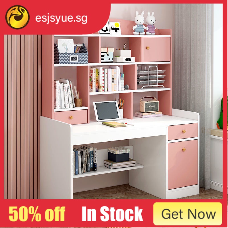 [Available] Children's Study Desk Rental Room Bookshelf Integrated