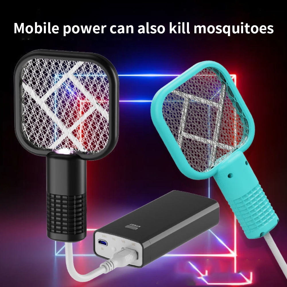 Mini Bug Zappers Electric Insect Racket Swatter Zapper USB Rechargeable ...