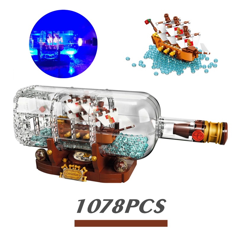 Ship in a bottle kit lego sale