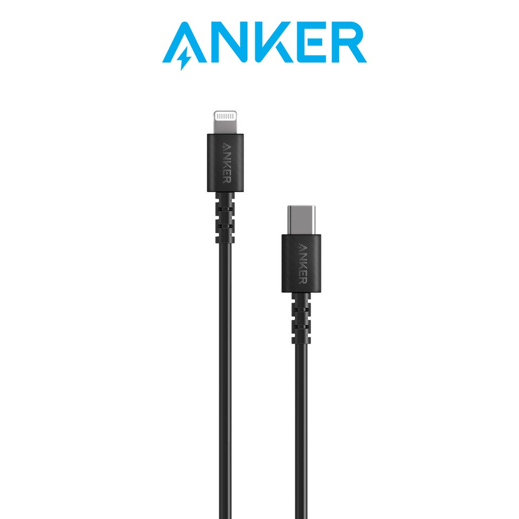 Anker PowerLine Select USB-C to Lightning Cable 6ft/1.8m [Apple MFi Certified] Charging Cable for iPhone and iPad(A8613)