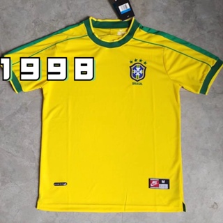Brasil Brazil Futbol Soccer Green Embroidered Short Sleeve T Shirt 2XL