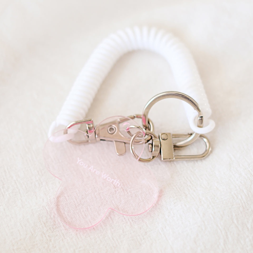 You Are Worth {Translucent Acrylic Keychain} You Are Worth {Translucent Acrylic Keychain}