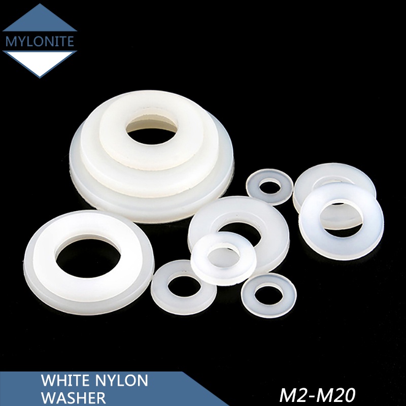 M8 M10 M12 M14 M16 M18 M20 M22 M24 White Nylon Washer Flat Gasket