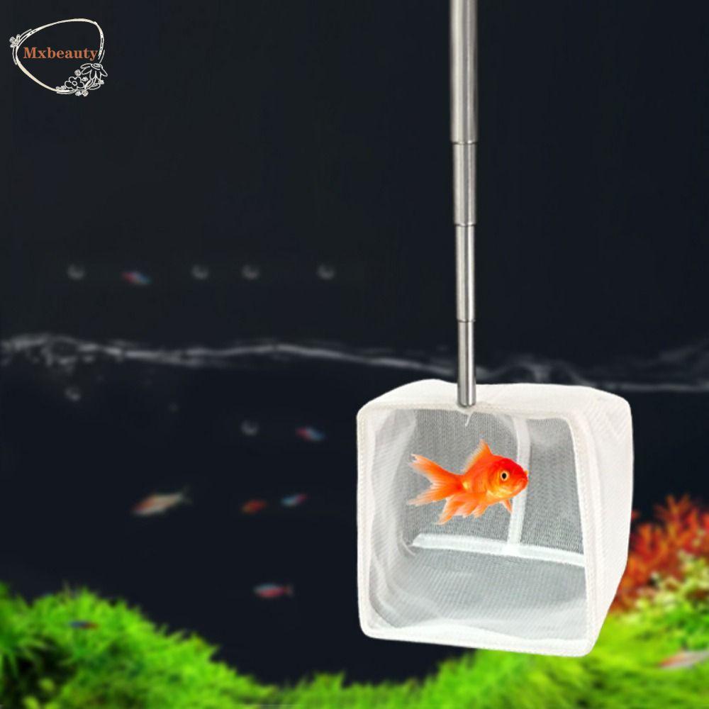 MXBEAUTY Goldfish Net, Long Handle Telescopic Fish Tank Fish Nets
