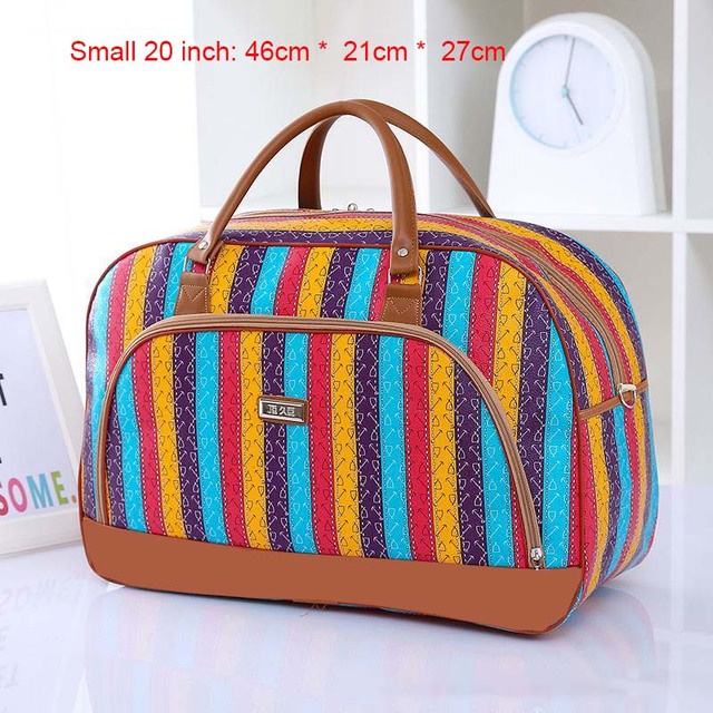 2022 New Brand Travel Bag Waterproof PU Leather Handbag Women/Men Print  Travel Bags Luggage Feminina Duffle Bag