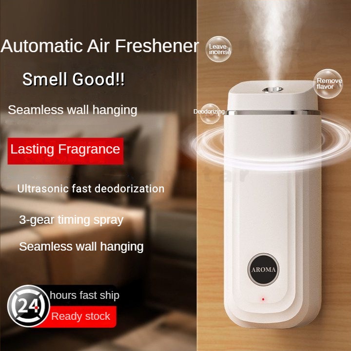 Smart timing Aroma Diffuser Air Freshener Spray Rechargeable Toilet