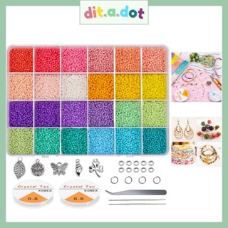 6000pcs 4mm Glass Seed Small Pony Beads 1200pcs Letter Alphabet Bead Craft  and Art Kit Set for DIY for Girls Kids 