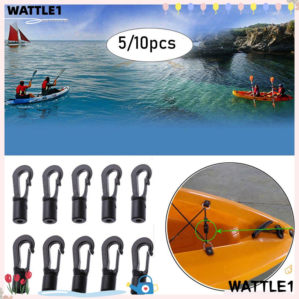 5/10pcs Open End Cord Boat Kayak Accessories Plastic POM Clips Plastic Clips  Clothesline Straps Hooks Elastic Ropes Buckles Rope Buckle Camping Tent  Hook 4.5MM 10PCS 