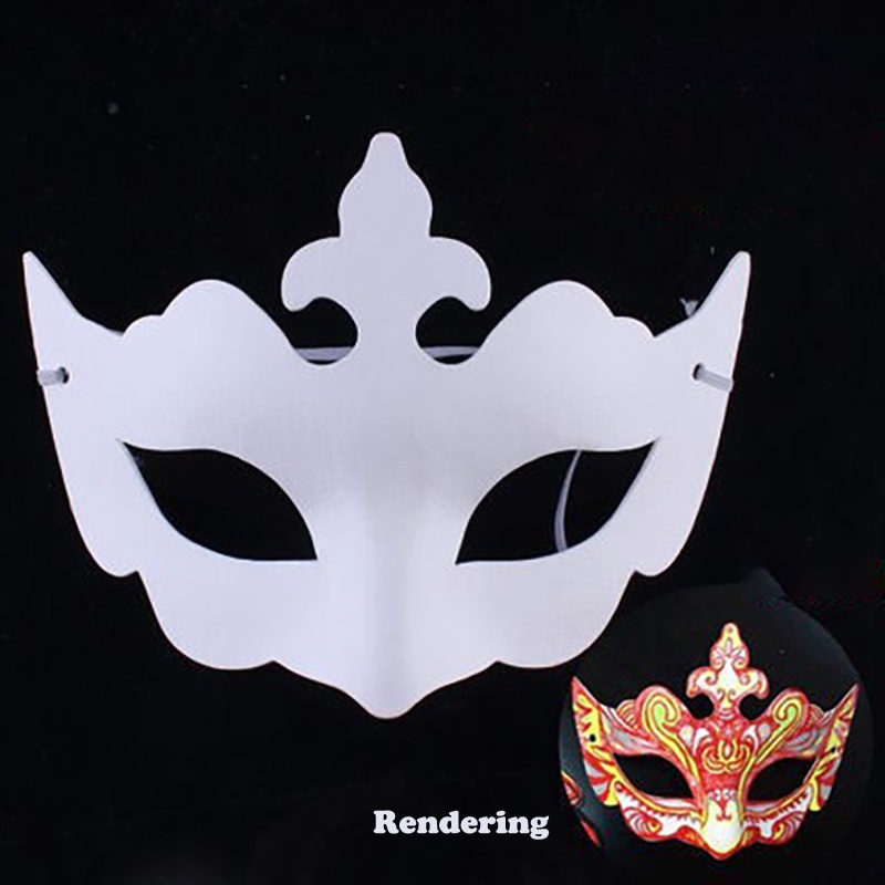 White Mask Unpainted, DIY Masks Masked Ball Party Mask Anonymous Masks ...