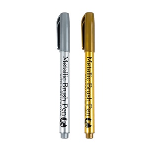 2Pcs/Set Acrylic Gold Silver Paint Marker Water-base Marker Pen