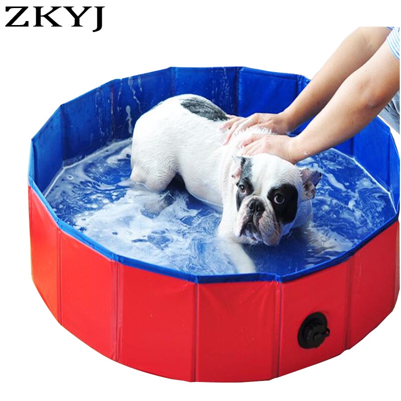 new Portable Foldable paddling pool Pet Tub Folding Tub Dog Pool