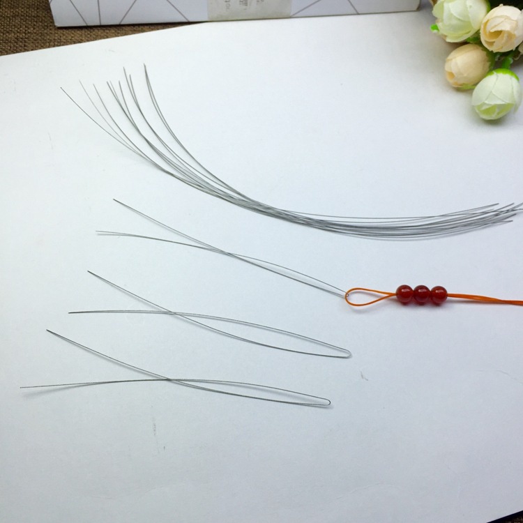 Diy Handmade Threading Needle Beading Thread Leading Needle Steel Wire
