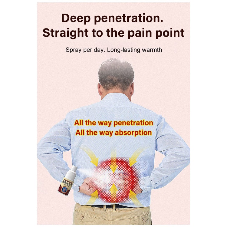 《hot》 Li Shizhen Lumbar spine cold compress gel spray/numb/swelling/lumbar disc hernlet/sciatica