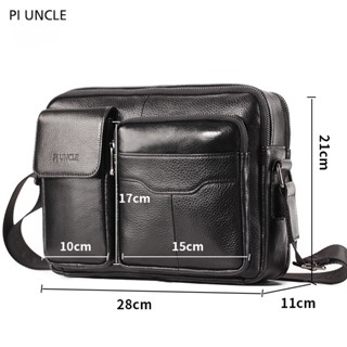 Men's genuine leather hot sale shoulder bags