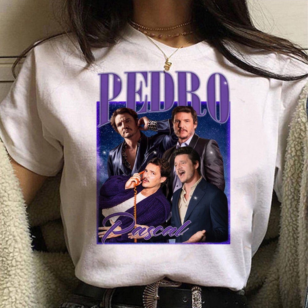 Pedro Pascal tshirt women tshirt Y2K harajuku tshirt female manga graphic clothing
