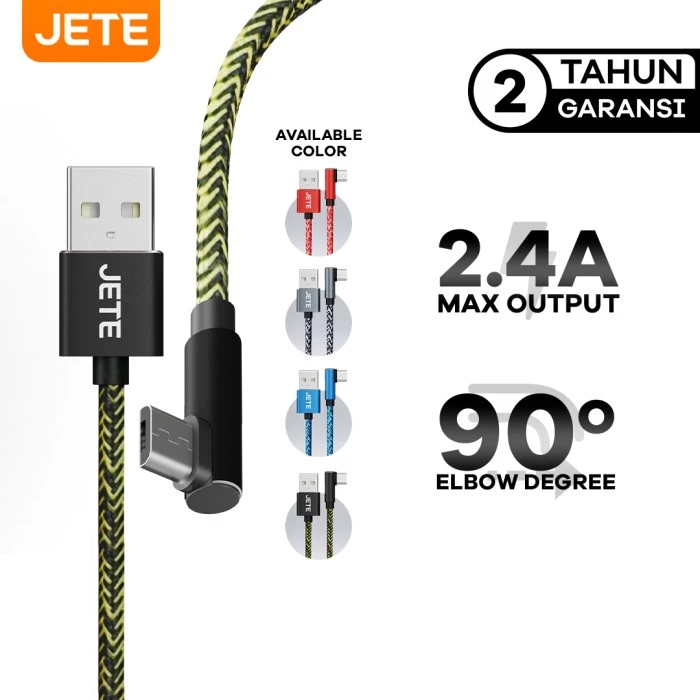 JETE CA1 Kabel Data Micro USB 2.4A Fast Charging - Kabel Data JETE Original Garansi Resmi - Gambar 3