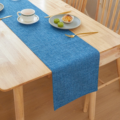New Thick Linen Solid Color Table Runner Light Luxury Home Boxer Bed ...