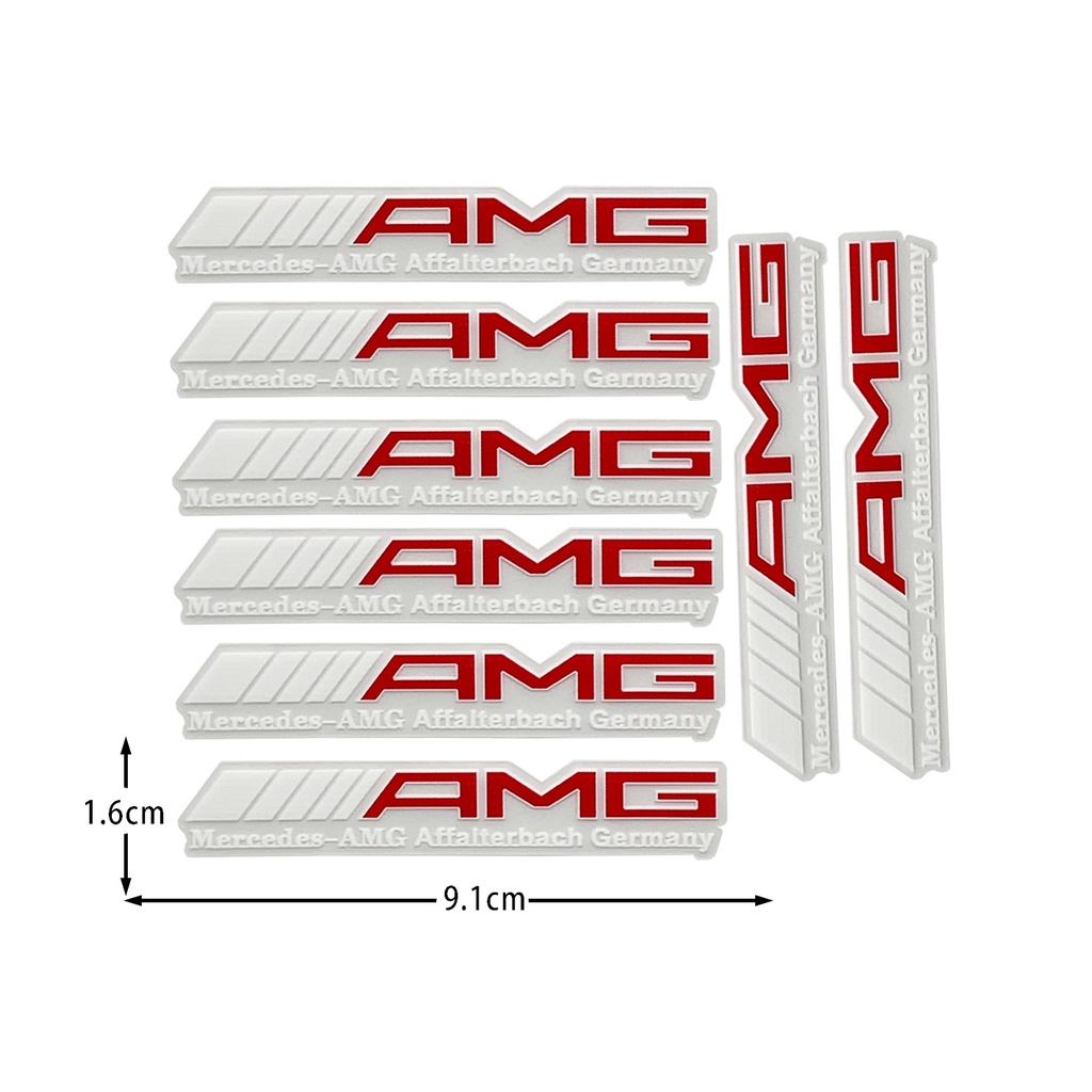 For Mercedes Benz AMG Decal Door Handle Rearview Mirror Center Console ...