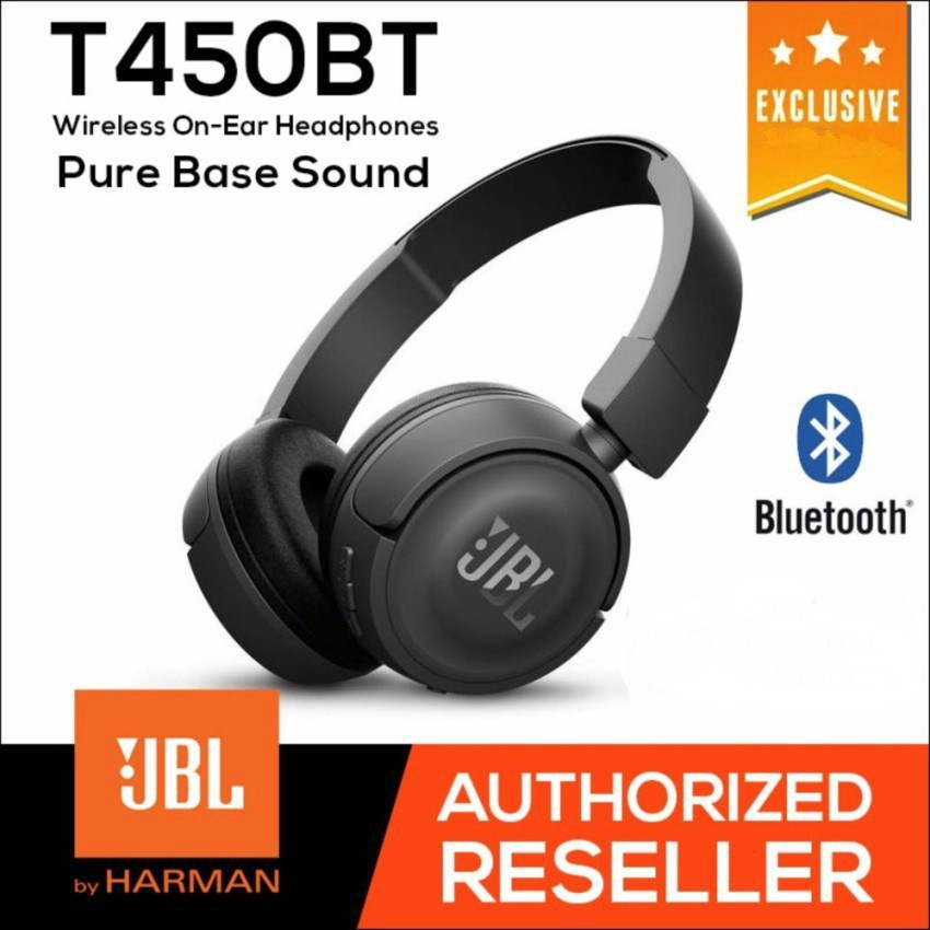 JBL T450BT Wireless Bluetooth Headphone Flat foldable on Ear