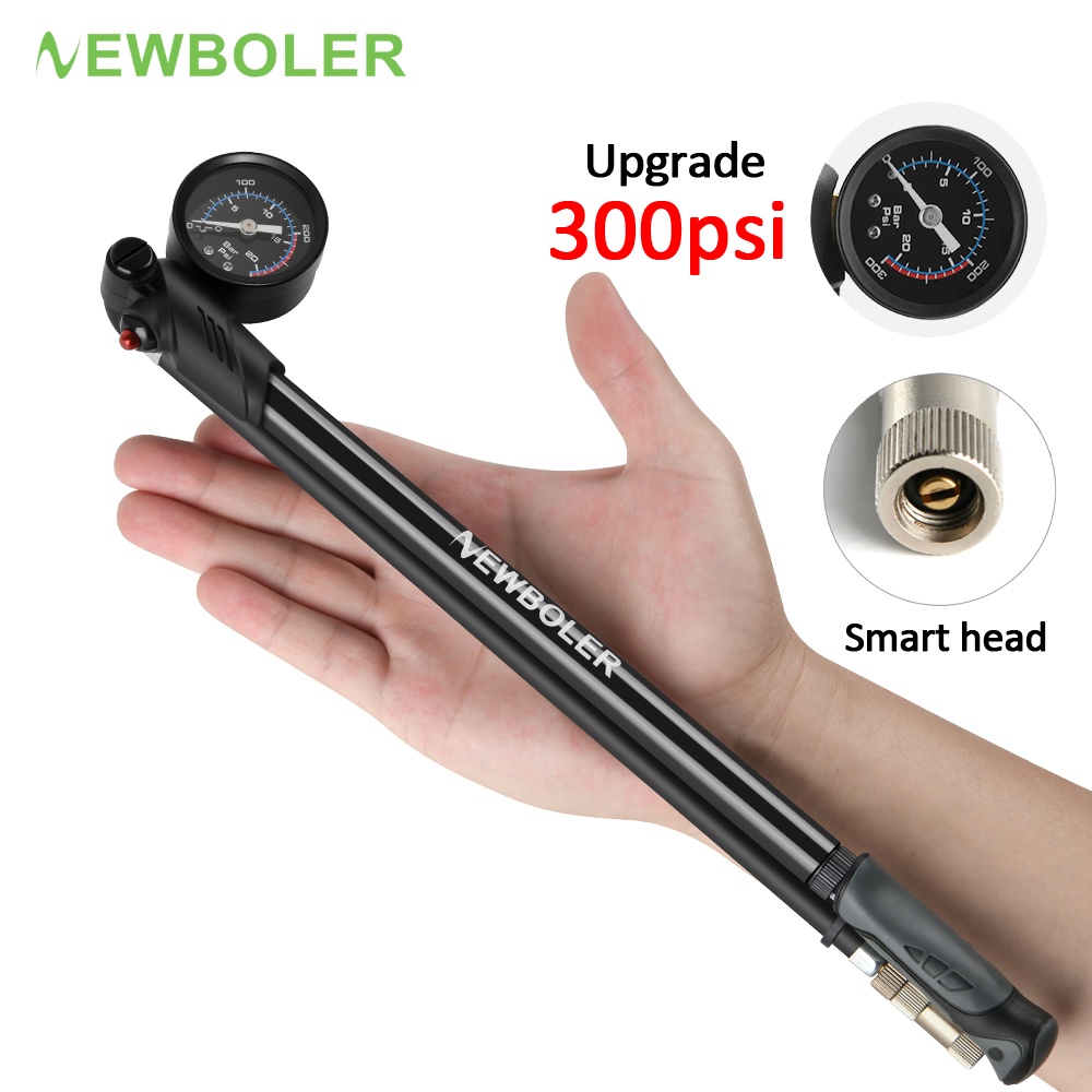 Newboler 300psi Bicycle Air Pump With Gauge High-pressure Tire Inflator ...