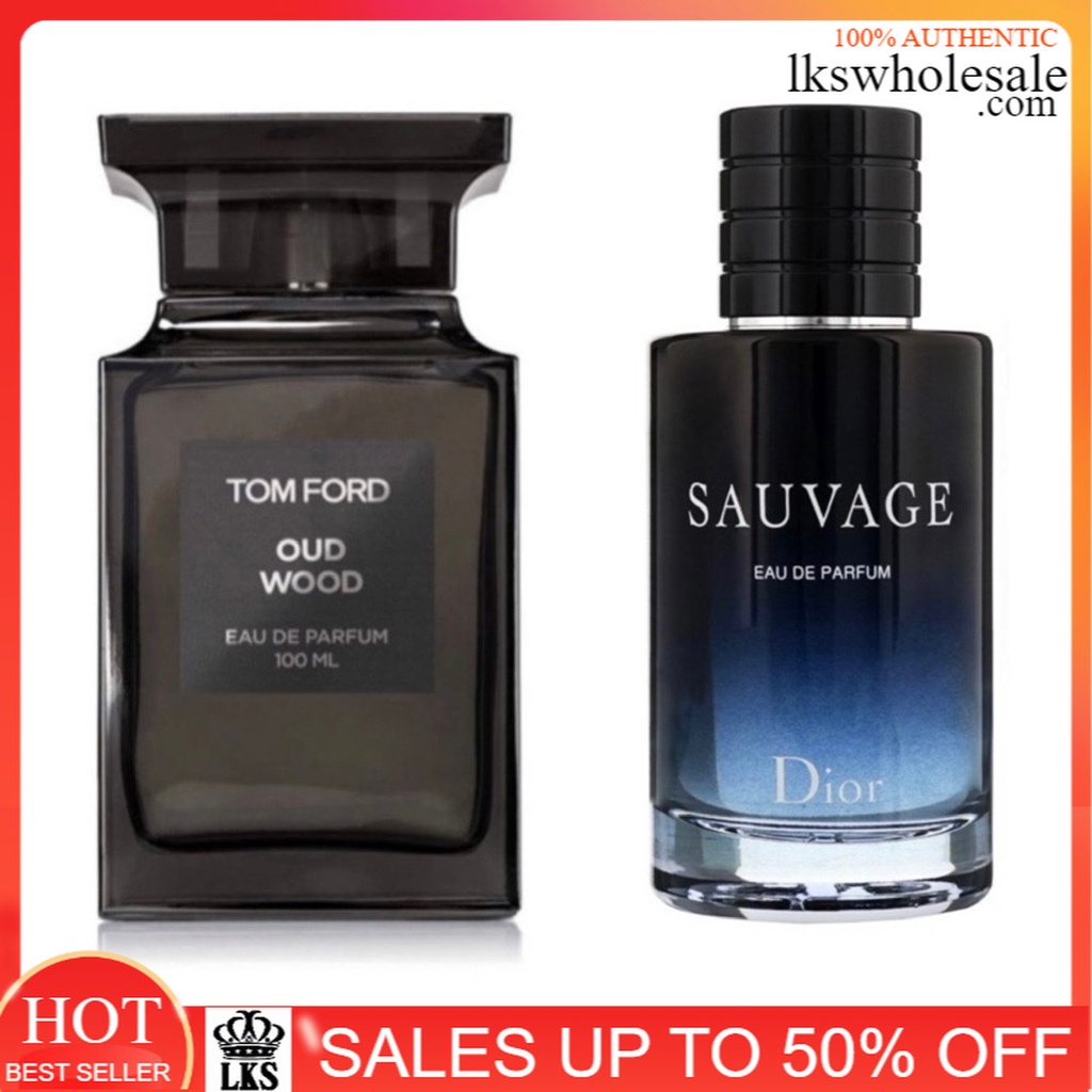 Combo Set Men Perfume for Oud Wood EDP 100ML & Sauvage Eau De Parfum