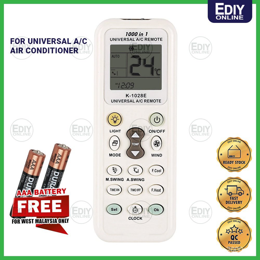 [ ]Universal multi air cond aircond conditioner remote control K1028E