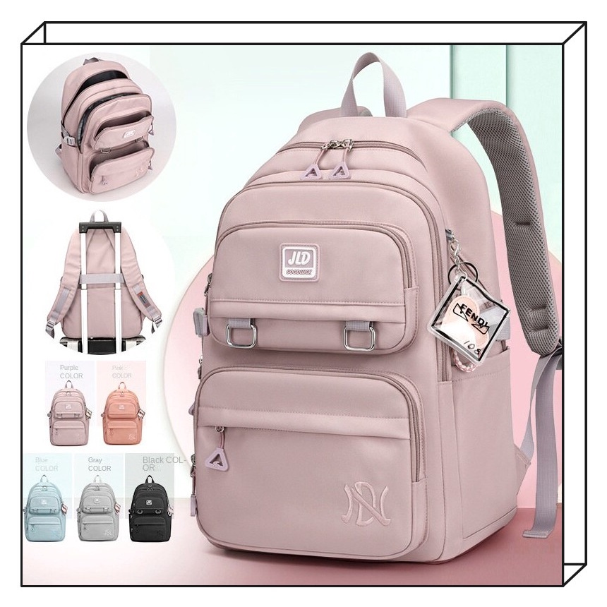 Korean backpack secondary school bag student schoolbags girls high school backpacks kids bags 302 Shopee Singapore