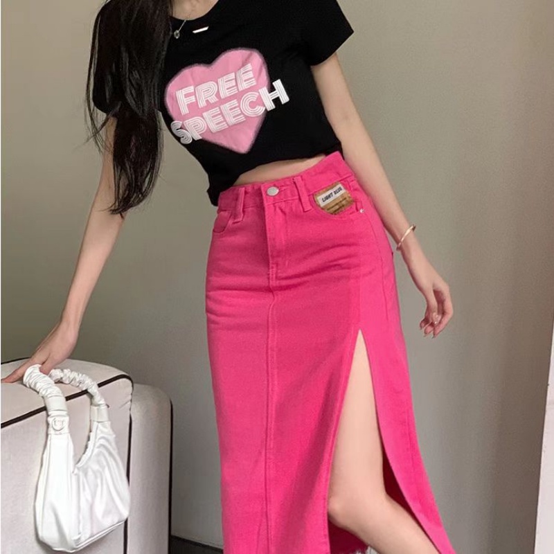 SIZE S 5XL COD OOTD High waist Denim Skirt Jeans Women Long SkirtsJeans Slim Fit Hip Skirt Ankle Length Skirt Korean High Waist A Line Skirt Denim Skirt Summer jeans long skirt Blue Denim Jeans