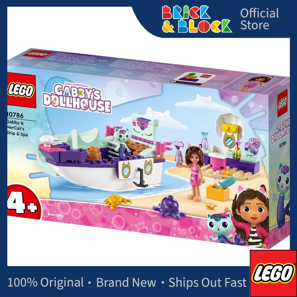 LEGO 10786 Gabby & MerCat's Ship & Spa | LEGO Gabby's Dollhouse ...