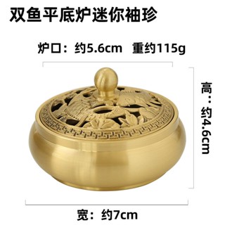 送料込☆三脚香炉【真鍮（黄銅）製、胴径12cm高15cm、良品】H58-