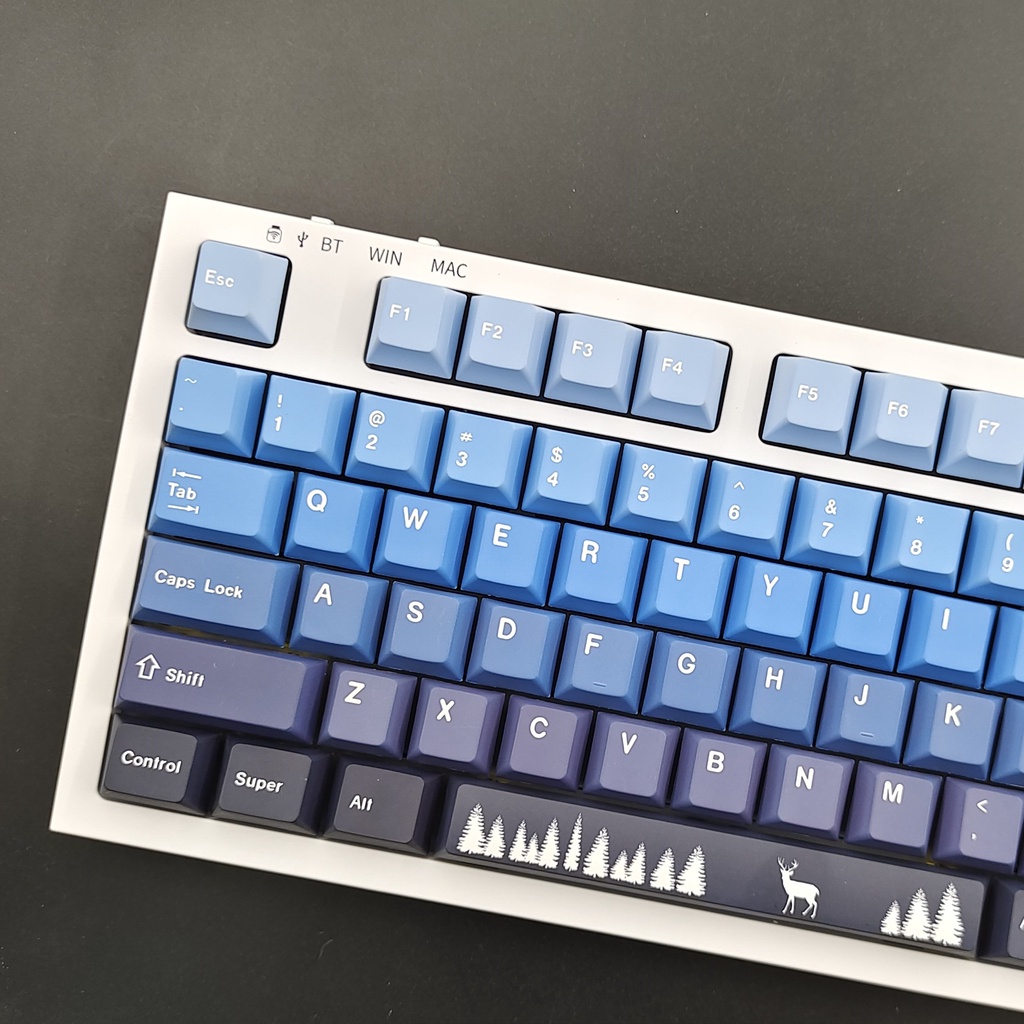 138key Elk Keycap Gradient Color Fivesided PBT Sublimation Key Cap