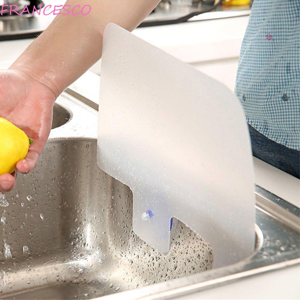 FRANCESCO Sink Baffle Kitchen Water Splash Guard Wash Pool Basin PVC