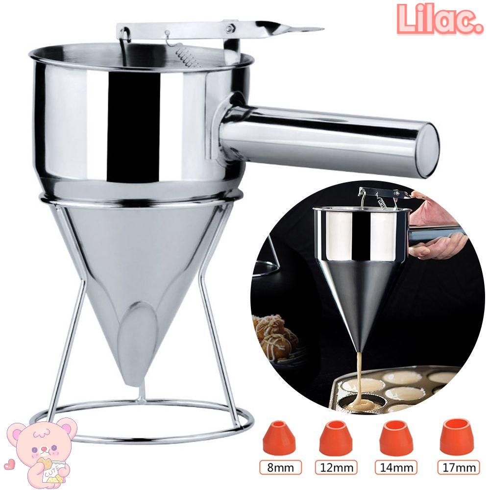 Pancake Batter Dispenser Funnel Cake Dispenser Stainless Steel Batter  Dispenser Multi-Caliber Baking Tool Cake Decorating Tool