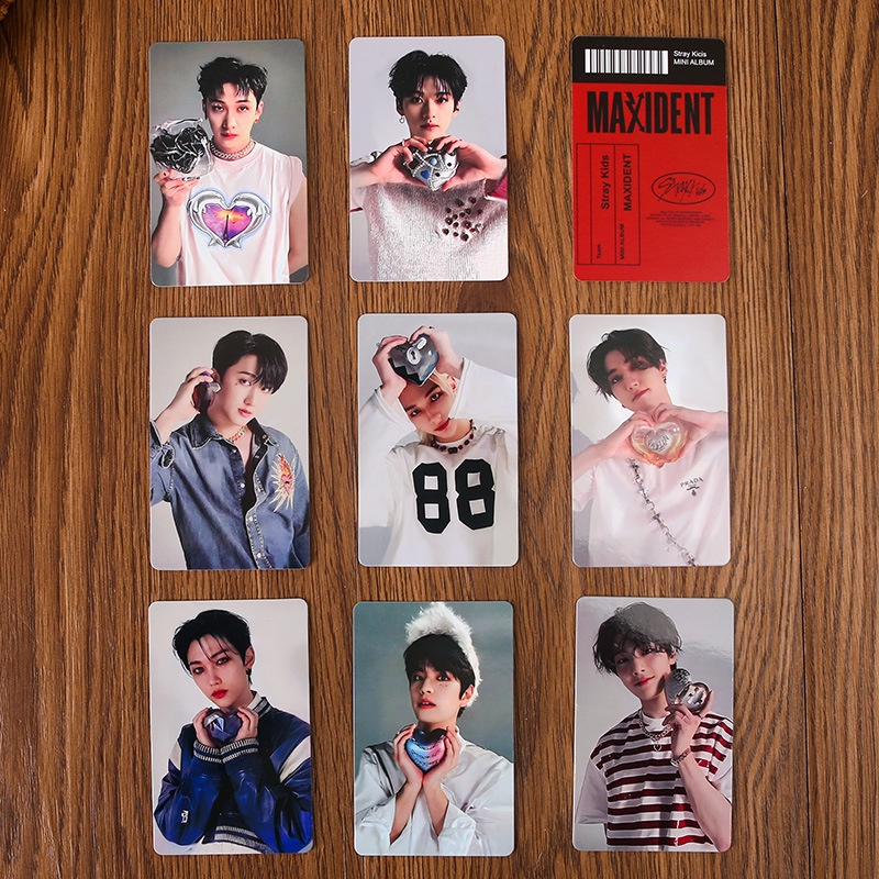 8-11pcs/set STRAY KIDS SKZ HOP Photocards MAXIDENT PC Version Lomo