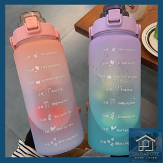 480ml Simple Fashion Straw Thermos Bottle With Leather Case Pearl
