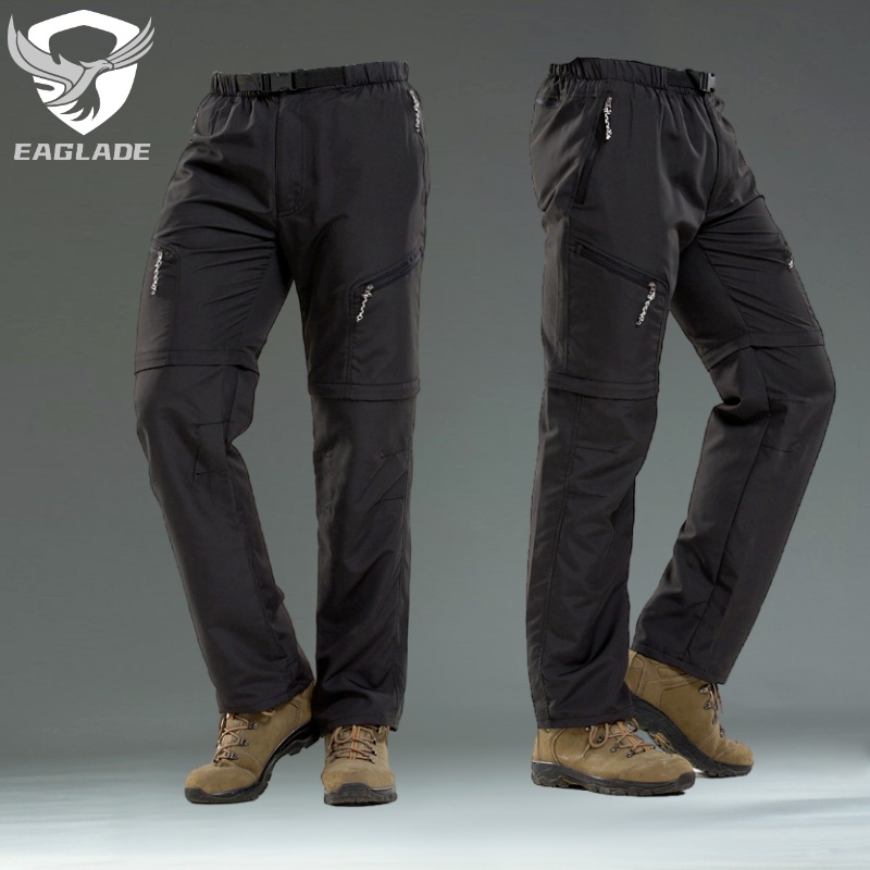 EAGLADE Tactical Cargo Hiking Pants for Men In Black Waterproof HT70H